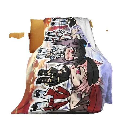 Couverture En Flanelle Gacha Life, Light Et Confortable, Couvre-Lit En Microfibre, Literie Fantaisie, Jeté De Canape Softquilt X246