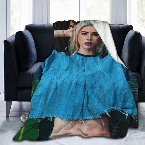 Kristen Hancher Couverture En Peluche Douce Et Confortable Pour Canape-Lit, Bureau, Voiture, Oreiller Pour Les Genoux, Lit De Camping, Wagon, Coussin En Peluche Moelleux Pour Une Utilis