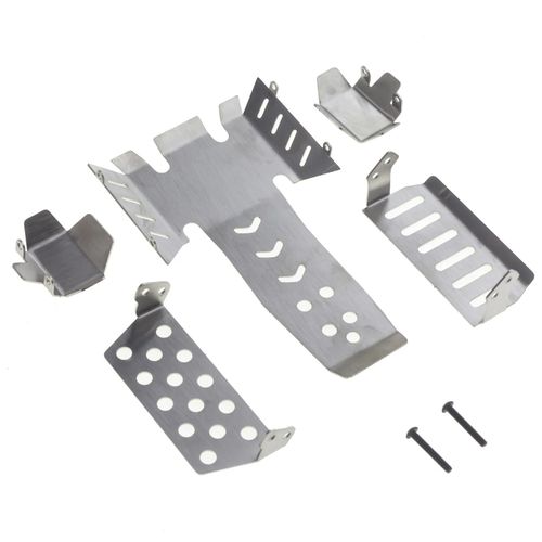 Plaque De Protection D'essieu De Blindage De Châssis En Acier Inoxydable Pour Vanquish Vs4-10 Phoenix Vs410 Rc, Pièces De Mise À Niveau De Voiture Sur Chenilles
