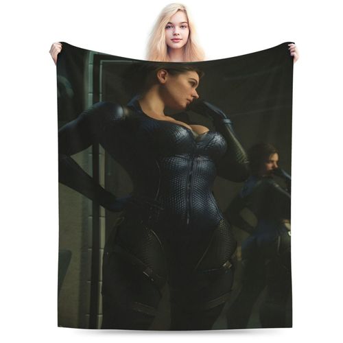 Couverture Chic En Similicuir Pour Femme - Jeté En Flanelle Ultra-Doux Toutes Saisons Pour Canape, Lit, Voyage Et Bureau - Cadeau Ideal Pour Un Anniversaire Ou Les Fêtes