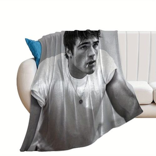 Couverture Polaire Réversible Jacob Elordi – Douce Et Confortable, Ideale Pour La Plage, Le Canape, Le Bureau, La Voiture, Le Camping, Le Yoga, Les Voyages Et La Decoration Intérieure –