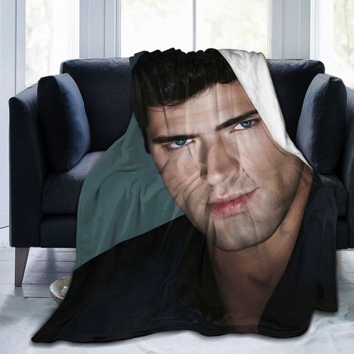 Couverture En Flanelle Ultra Douce Inspiree De Sean O'pry, Chaude En Hiver Et Fraîche En Été, Couverture De Voiture, Cadeau D'anniversaire Pour La Famille, Jeté De Salon Douillet, Tapis