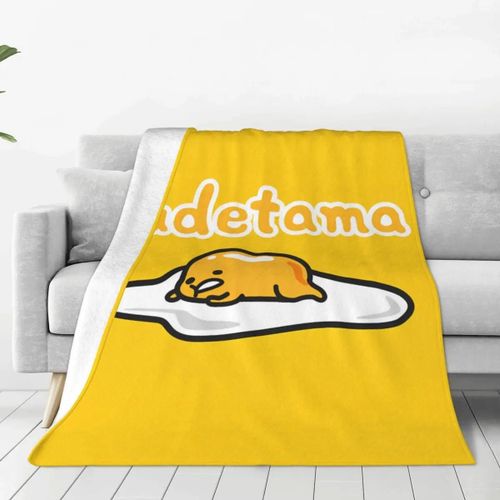 Couvertures De Dessin Anime Gudetama Lazy Egg, Couverture Polaire Chaude Et Géniale Pour La Maison, Toutes Saisons Et Voiture
