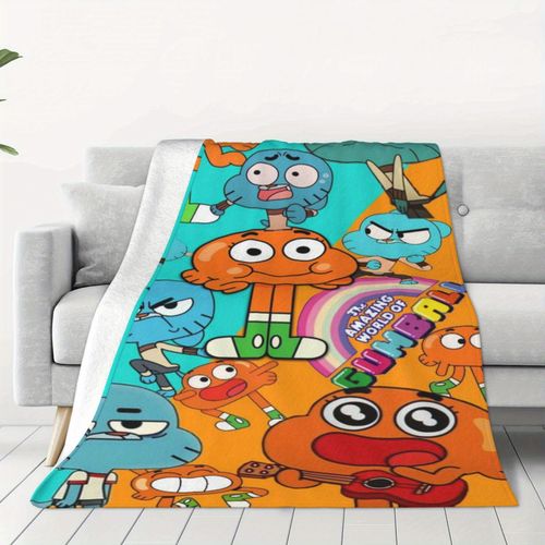 Couverture En Flanelle Ultra-Douce Gumball's Wonderland - Design Moderne, Confort Toutes Saisons, Lavable En Machine, Parfaite Pour Le Lit, Le Canape, Les Voyages Et Le Camping