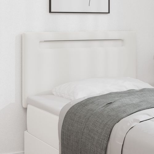 Tête De Lit Vidaxl Design Simple Blanc Pur 90 Cm Cuir Synthétique