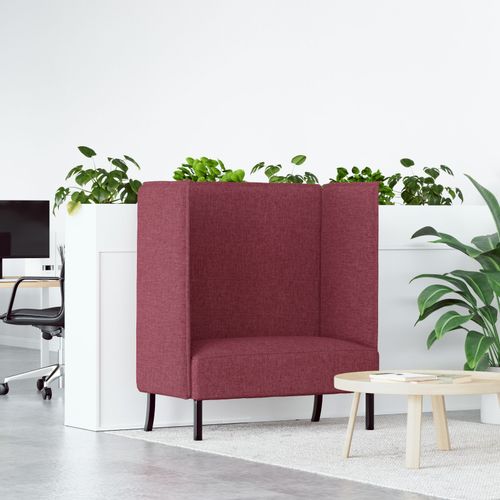 Vidaxl Canapé À Dossier Haut Rouge Vin 109x56x121 Cm Tissu