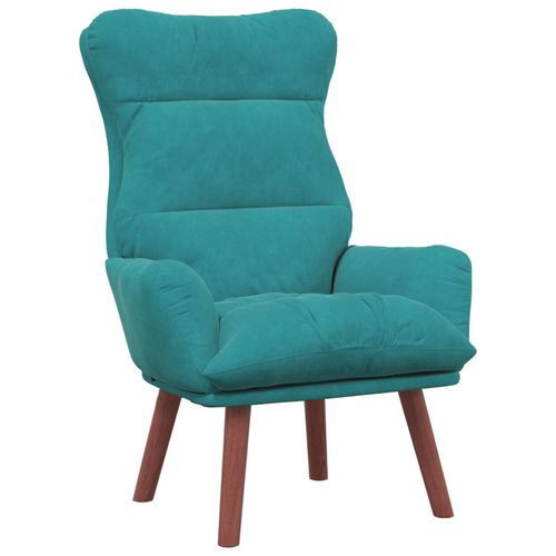 Vidaxl Fauteuil Relaxant En Velours Turquoise