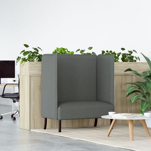 Vidaxl Canapé Haut Dossier Gris Foncé 109x56x121 Cm Tissu
