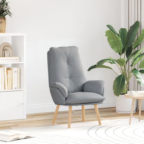 Vidaxl Fauteuil Relaxant En Tissu Gris Clair