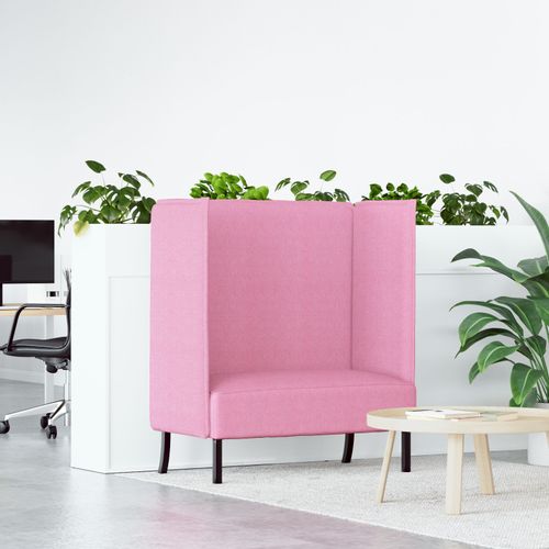Vidaxl Canapé Haut Dossier Rose 109x56x121 Cm Tissu