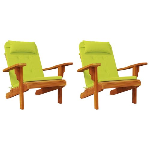 Vidaxl Coussins De Chaise Verts Lumineux Vert Lumineux Polyester Moyen