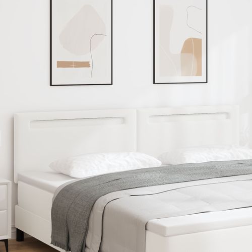 Tête De Lit Vidaxl Design Simple Blanc Pur 200 Cm Similicuir