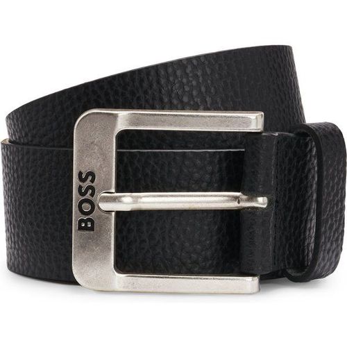 Ceinture En Cuir Italien Avec Boucle Logotée85