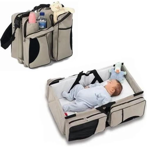 Gris - Sac À Langer De Voyage Couffin Changement Sac Multifonction - Zanza - 3 En 1 - Gris - Bébé - Mixte