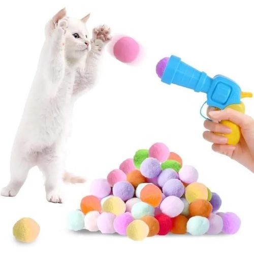 Assorties Et Vives - Jouets Interactifs - Chat - Balles En Peluche - Couleurs Assorties - Pour Chats D\'intérieur - 30 Pièces