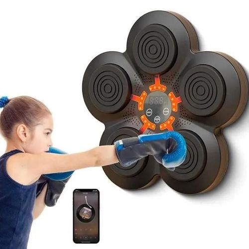 Sac De Frappe - Punching Ball - Poire De Boxe Music Boxing Machine Musicale À Montage Mural Pour La Maison Chargement Usb
