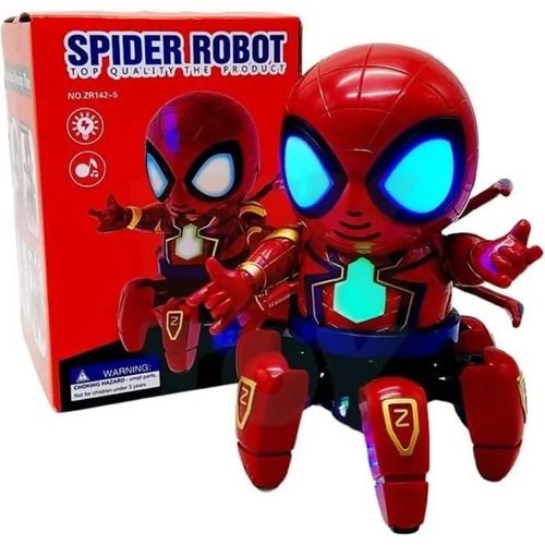 rouge,bleu - Jouet électronique - SEBTHOM - Robot Spiderman Electronique - Rouge - Mixte - 3 ans et plus