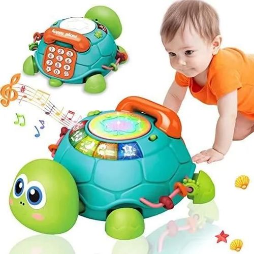 Multicolore - Jouet pour Bebe 1 an, Rampant avec Musique et Lumières d\'activité Cadeau Musical pour 6 9 12 Mois Naissance Fille Garçons, Multifonc