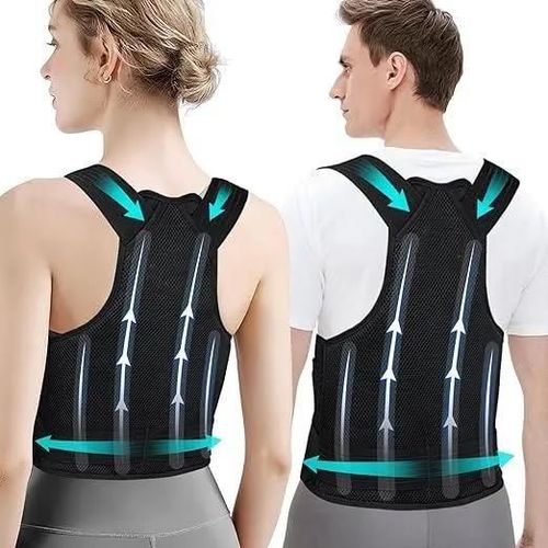 Posture Correcteur Dos Femme Homme, Ceinture Dorsale Maintien Du Dos Droit - Redresse Dos Soutien Lombaire Confortable Respirant-M