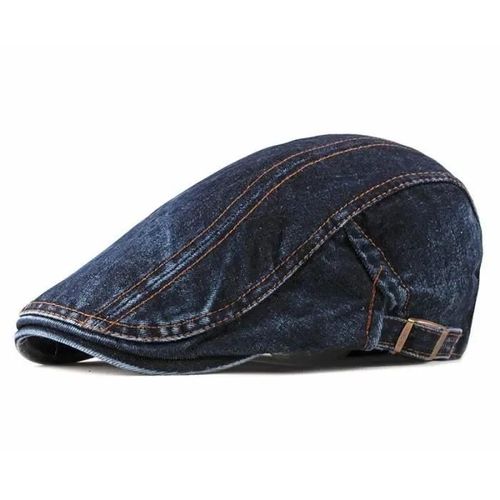 Casquettes De Printemps Et D\'été Pour Hommes Et Femmes, Béret De Peintre, Couleur Unie, Jean Délavé, Coton, À [94ced0a]