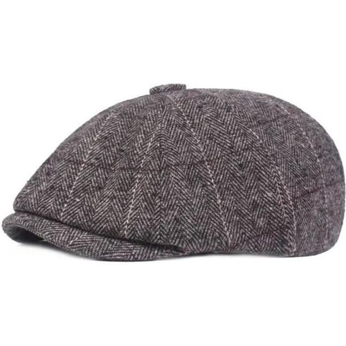 Gris Clair - Casquette Béret Newsboy Laine Homme Chapeau Gavroche Chaud Hiver