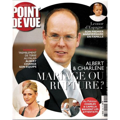Point De Vue  N° 3042 : Albert & Charlene Mariage Ou Rupture ?