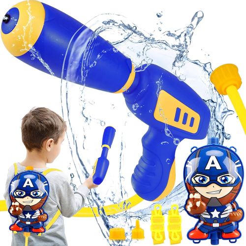 Pistolet À Eau Avec Réservoir À Dos,Pistolet Pour Enfants,Jouets D'eau Pour Garçons Âgés De 3 À 5 Ans,Super Pistolet À Eau,Jouet De Piscine Extérieure Pour Garçons Et Filles De 3,4,5,6