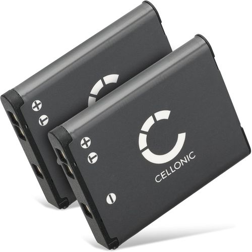Batterie pour Caméra, Compatible avec Nikon Coolpix S3100, S3300, EN-EL19, S7000 (3.7V, 700mAh) 2 Pièces