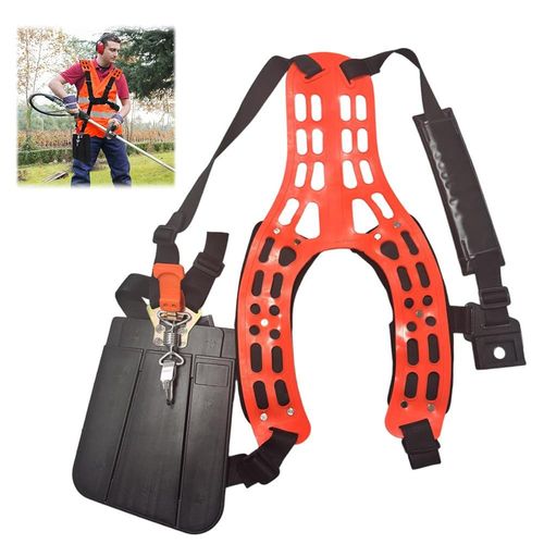 Sangle Débroussailleuse,Harnais Debroussailleuse Dorsale Ajustable,Accessoires Débroussailleuse Fabriqué en Plastique Souple pour un Confort Optimal au Niveau des Epaules,Bretelles en Nylon
