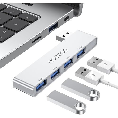 Hub Usb Pour Ordinateur Portable, Usb Hub 3.0 Usb Splitter Ultra Slim Data Hub Usb [Charge Non Pris En Charge] Station Adaptateur De Port Multi Type A Pour Ordinateur Portable, Pc [HUB6110075]