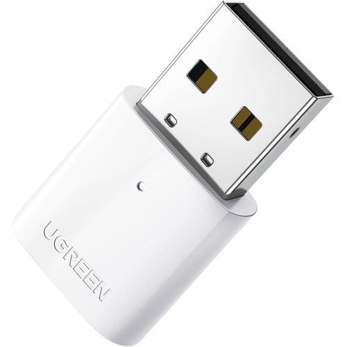Dongle Bluetooth 5.0 Clé Bluetooth Pour Pc Pour Manette De Jeu Casque Écouteur Enceinte Souris Clavier Imprimante Compatible Avec Windows 11 10 8.1 7 (Blanc)[HUB6110481]