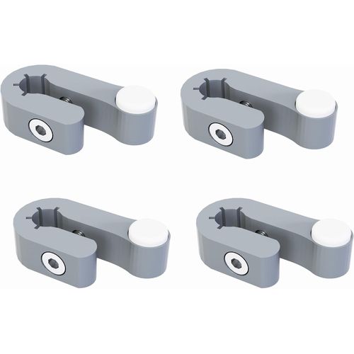 anwxai-Sintrix-Fab Lot De 4 Supports D'Étagère Pour Ikea Detolf,Clips D'Étagère Supplémentaires,Compatibles Avec Vitrine Ikea Detolf,Support D'Étagère En Verre,Écrous,Vis Et Coussinets En Silicone