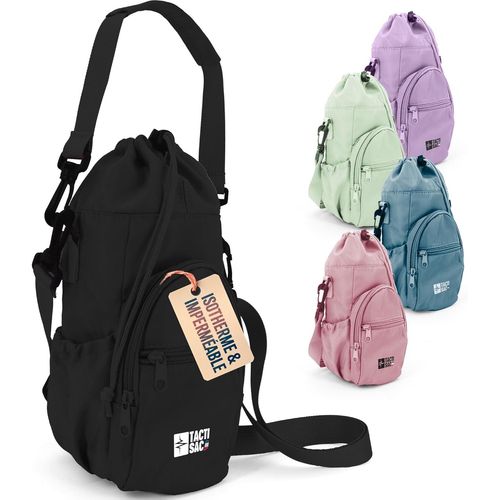 Anwxai-Sac Porte Bouteille Eau Et Gourde Isotherme Transportable-1.5l-Idéal Randonnée,Sport & Voyage-Bandoulière Ajustable,Étanche Avec Rangement Téléphone & Ultra Léger