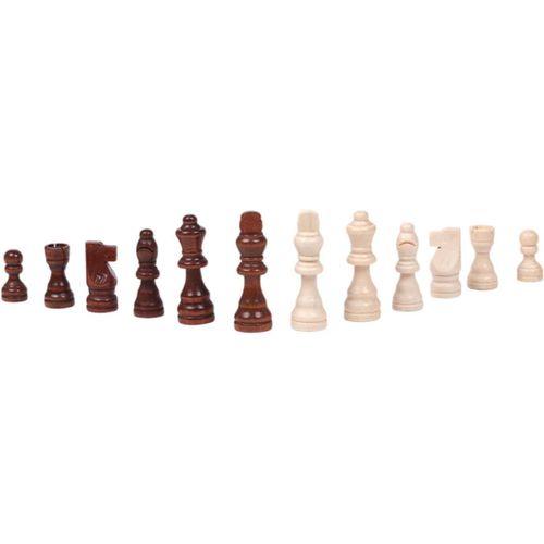 anwxai-32X Pièces D'Échecs En Bois,Pions De Jeu D'Échecs,Pièces D'Échecs En Bois,Pièces De Figurines Pour Tournoi De,L