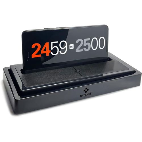 Anwxai-Classic Chess Dock And Clock/Horloge D'échecs,Backgammon,Go Et Scrabble En Noir¿Livré Avec L'application Gratuite Ios Et Android(Fonctionne Avec Votre Propre Téléphone)