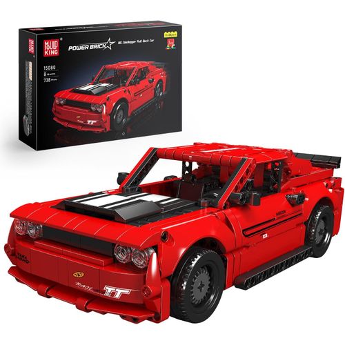 anwxai-15080 Technik Speed Champion Blocs De Construction De Voiture De Sport Fonction Pull Back Super Voiture De Sport Briques De Construction Sets Convient Aux Adolescents(738 Pièces)