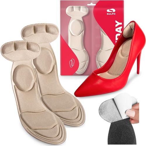 Anwxai-Semelles Chaussures Confort-Semelles Chaussures Pour Femme-Semelles Pour Talons Hauts,Stilettos,Escarpins-Semelle Auto-Adhésive Et Antidérapante Avec Protection Du Talon