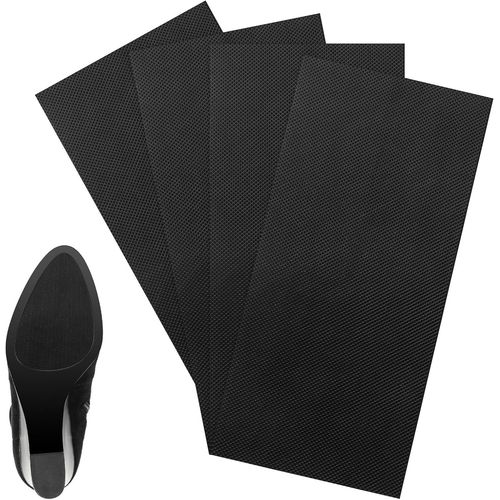 Anwxai-4 Pièces Patin Antiderapant Chaussure,25x10cm Protections Pour Semelles De Chaussures,Patin Anti Bruit Chaussures Talon,Semelles Auto-Adhésives Extérieure Chaussure(Noir)