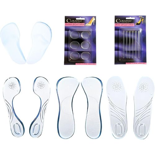 Anwxai-Semelles Adhésives En Gel-Convient Aux Femmes Qui Portent Des Chaussures Ouvertes Et Fermées-Idéal Pour Les Talons Hauts,Moyens,Sandales,Ballerines