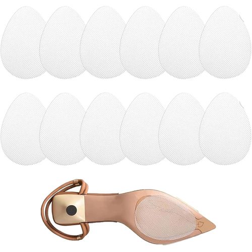 Anwxai-Lot De 12 Protections Patins Pour Semelle Antidérapante De Chaussures,Autocollant Semelles Antidérapantes Protecteur Auto-Adhésives,Extérieure Anti Bruit Talon Coussinets Autocollants 9 * 6.5cm