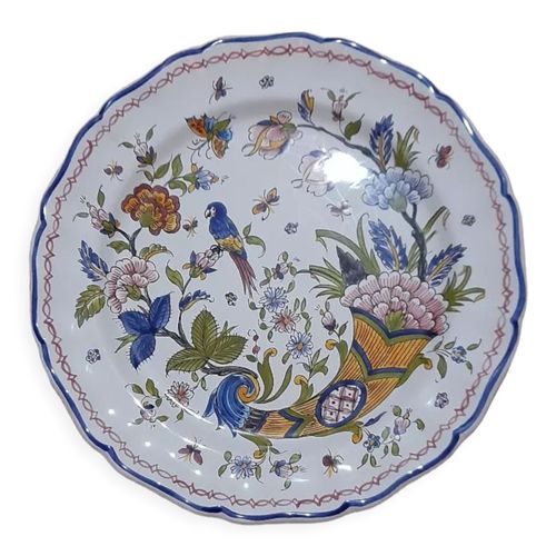 Assiette Decor Vieux Rouen Multicolore