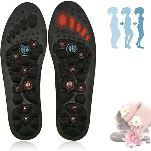 Anwxai-Semelles Amincissantes D'acupression Pour La Perte De Poids,Semelles Demassagemagnétique Des Pieds Avec Soutien De La Voûte Plantaire,Semelle Intérieure De Réflexologie Plantaire 