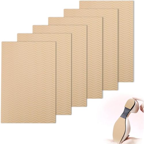 Anwxai-Semelle Antidérapante,6 Pièces Abricot Talon Chaussure Réparation,Patin Antiderapant Chaussure,Protection Chaussure,Autocollante,Découpable,Convient À Tous Types De Chaussures