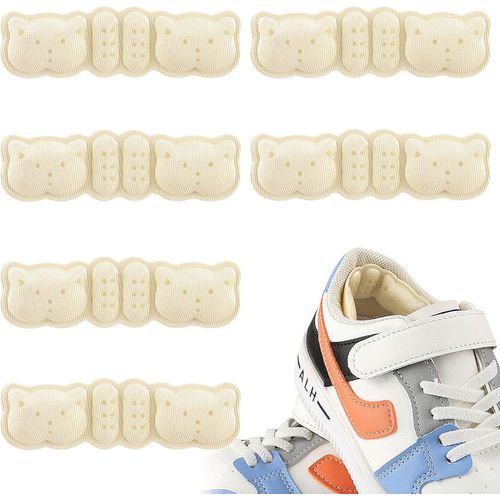 Anwxai-Semelle Chaussure Trop Grande Enfant,6pcs Doux Coussinets De Talon Enfant Antidérapant Coussinet Chaussure Trop Grande Enfant Protection Talon Chaussure Petit Coussinet Talon Chaussure Fille Garçon