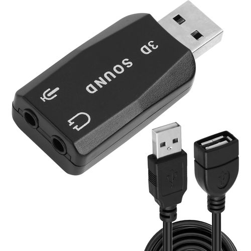 meimieshop-Carte Son Externe,Usb 3.5Mm Stereo Jack Audio Adapter,Convertisseur De Carte Son Usb Avec Stéréo,Qualité Sonore Haute Compact Plug And Play Compatible Avec Pc Laptop