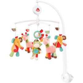 Meimieshop-Mobile Musical Safari-Jouet Musical Pour Aider Bébé À S'endormir Avec Animaux Mignons-Boîte À Musique Mélodie "Berceuse De Brahms"-Lit Bébé Accessoires Jouets Pour Bébés De 0 À 5 Mois