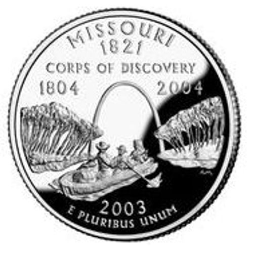 Pièce 1/4 De Dollar Etats-Unis - Missouri 2003 P