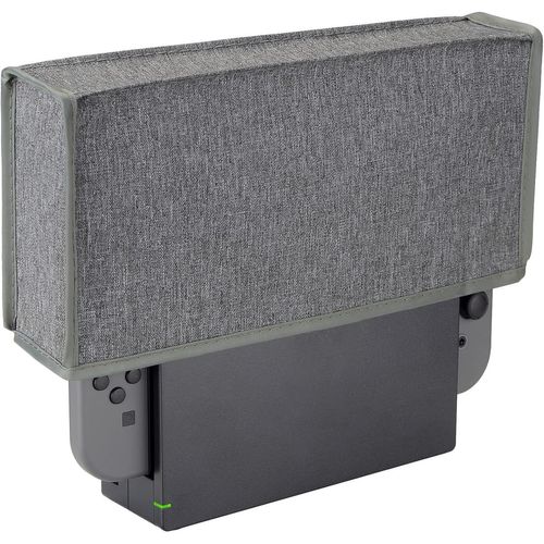 Meimieshop-Housse Anti-Poussière Pour Switch/Switch Oled,Coque Protection Pour Nintendo Dock,Cover Anti-Rayures Étanche-Gris