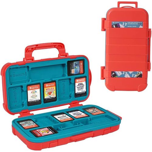 Meimieshop-Étui Pour Cartes De Jeu Switch De Grande Capacité Pour Jeux Nintendo Switch,Porte-Cartes De Protection Pour Cartouches De Jeu Avec 17 Emplacements Pour Cartouches Pour Nino Switch Ns Nx