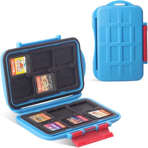 Meimieshop-Étui Pour Carte De Jeu Pour Nintendo Switch,Porte-Cartouche De Protection Antichoc Avec Boîte De Rangement Pour Jeu De Carte Mémoire Avec 12 Emplacements Pour Cartouche Pour Nino Switch Ns Nx